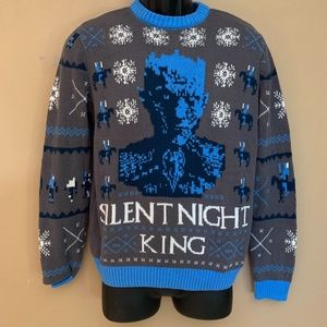 Games of Thrones Silent Night King Sweater Small Gently worn 100% cotton